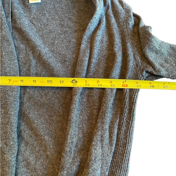 Matty M Gray Open Front Cardigan Sweater - Picture 9 of 12